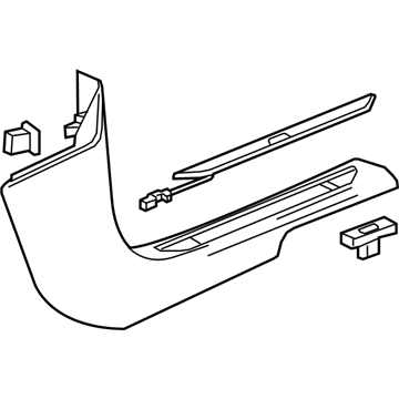 GM 85162263 Molding Assembly, Body H/Plr Garn *Black