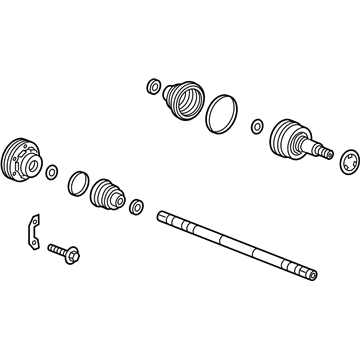 GM 23198879 Rear Wheel Drive Shaft Assembly