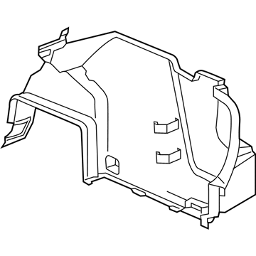 GM 84344405 Trim Assembly, Rear Compartment Side *Black Diamon