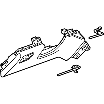 GM 23211308 Bolster Assembly, Instrument Panel Knee *Cashmere