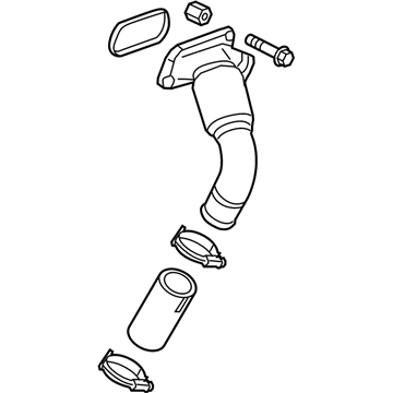 GM 12672022 Tube Assembly, Charging Air Cooler Inlet Air