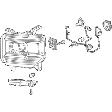 GM 84144048 Headlight Assembly