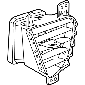 GM 84270977 Outlet Assembly, I/P Ctr Air (Rh Proc)