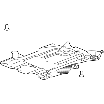 Buick Underbody Splash Shield - 84066543