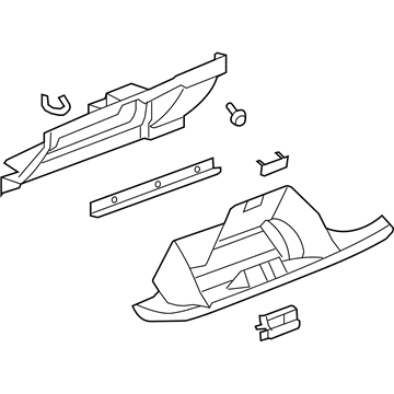 GM 20925891 Door Assembly, Instrument Panel Compartment *Ebony