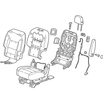 GM 84450609 Restraint Assembly, R/Seat Hd *Galvanized Ce