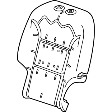 GM 84628143 FRAME,R/SEAT BK (40%)