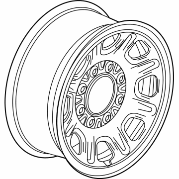 GM 9597730 Wheel Rim, 18X8.0 44Mm Outside 180X8Xm14 Bellcrank *Painted