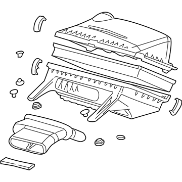 GM 15063808 Cleaner Assembly, Air (W/ Mass Airflow Sensor*Marked Print