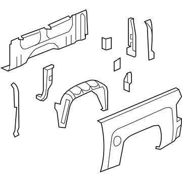 GM 84148913 Panel Assembly, Pick Up Box Outer Side