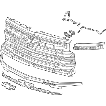 GM 85628907 GRILLE ASM-FRT