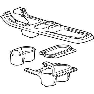 GM 22789352 Plate,Front Floor Console Trim