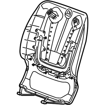 GM 22978741 Panel Assembly, Front Seat Back Finish *Medium Cashme