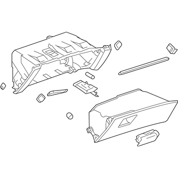 GM 9060965 Compartment Assembly, Instrument Panel *Cocoa