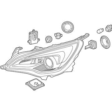 2018 Buick Cascada Headlight - 39059578