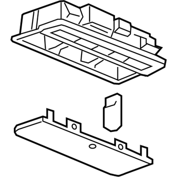 GM 22774323 Lamp Assembly, Dome & Reading *Jet Black