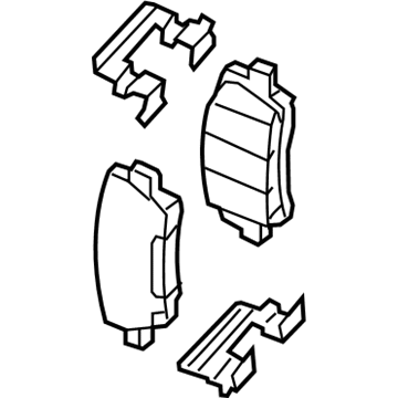 2014 Cadillac CTS Brake Pad - 85138427