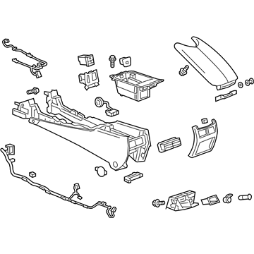 GM 23126901 Console Assembly, Front Floor *Brownstone