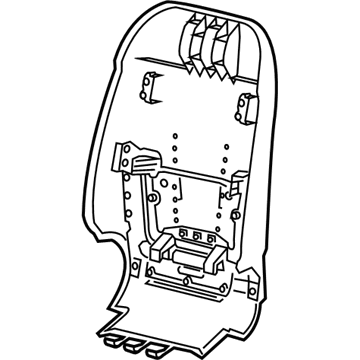 GM 23246417 Panel Assembly, Front Seat Back Finish *Jet Black