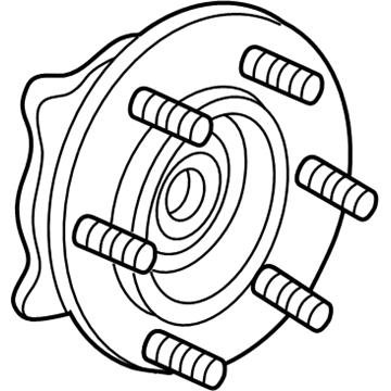 GM 84856652 Hub Assembly, Front Whl (W/ Brg & Whl Spd Sen)