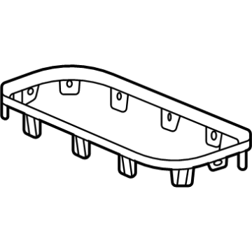 GM 85131866 Plate, F/Flr Cnsl Cup Hldr Opg Tr *Galvano Silvv