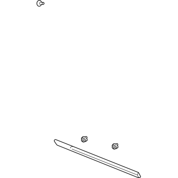 GM 84267937 Molding Assembly, Front S/D *Chrome M