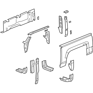 GM 94730239 Panel Assembly, Pick Up Box Side