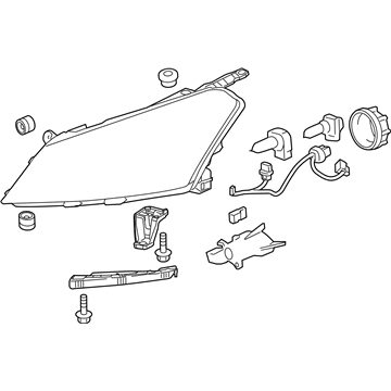 GM 84262932 Front Headlight Assembly