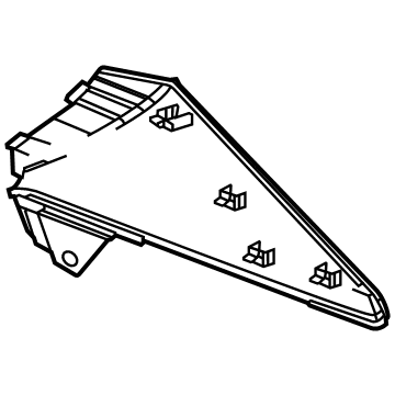 GM 84690187 Panel Assembly, F/Flr Cnsl Extn *Natural Tan