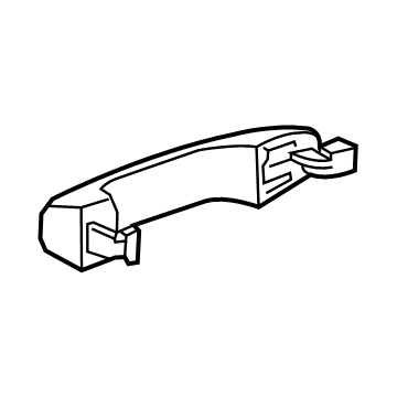 GM 84807768 Handle Assembly, Rear S/D O/S *Bright Chromm