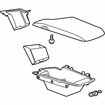 GM 84782146 Armrest Assembly, F/Flr Cnsl * Jet Black