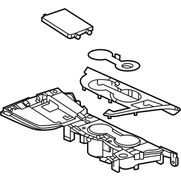 GM 84782096 Holder Assembly, F/Flr Cnsl Cup *Centaurus