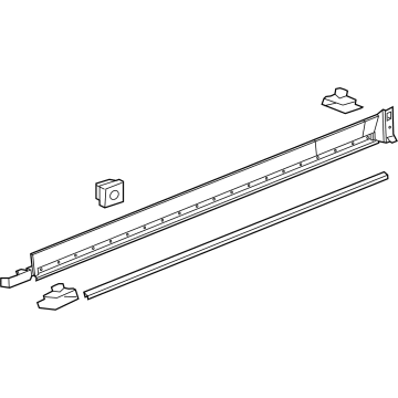 GM 84830254 Molding Assembly, Rkr Pnl *Black