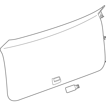 GM 84916537 PANEL ASM-L/GATE LWR TR FIN *BLACK K