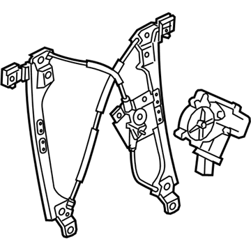 GM 23257823 Front Passenger Side Power Window Regulator And Motor Assembly (Rh)