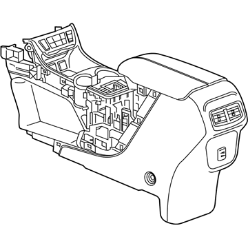 2022 GMC Terrain Center Console Base - 85512409