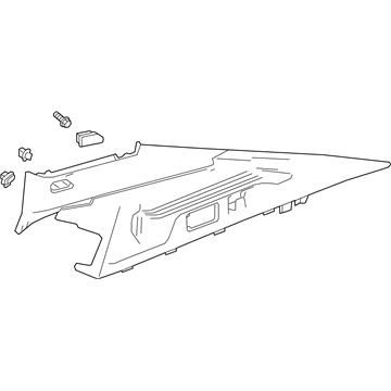 GM 39121303 Molding Assembly, Body Side Rear Window Garnish *Black