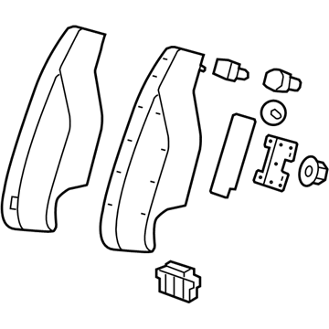 GM 95903163 Bolster Assembly, Rear Seat Back <Use Until Next *Brick