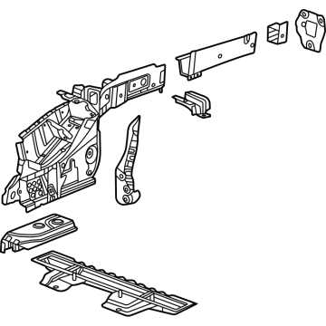 GM 60004653 Rail Assembly, U/B Rr Si