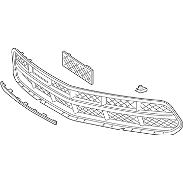 GM 84019864 Grille Assembly, Front Lower *Carbon Flasht