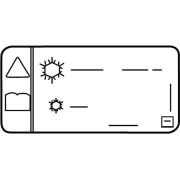 GM 94565024 Label, A/C Refrigerant Charging