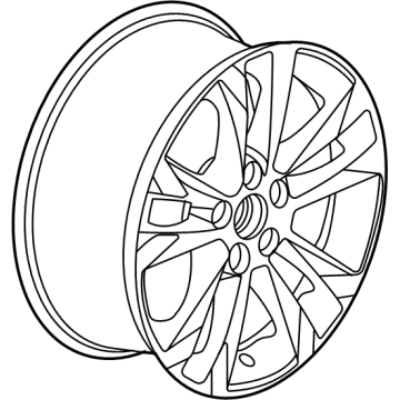 GM 42752007 WHEEL-FRT & RR *BRIGHT SILVE