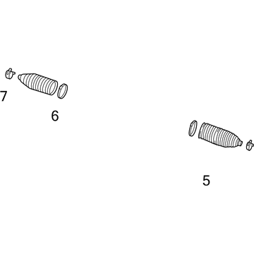 2017 Chevrolet SS Rack and Pinion Boot - 92278935