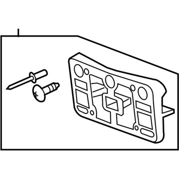 GM 84239326 Bracket Assembly, Front License Plate