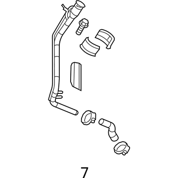 2012 Chevrolet Cruze Fuel Filler Hose - 13351225