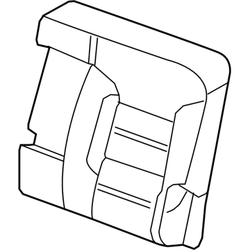 GM 84411621 Cover Assembly, R/Seat Bk *Shale