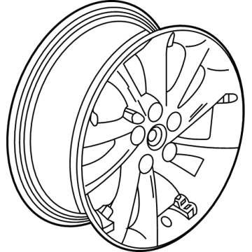 GM 42481744 Wheel Assembly, 18X7.5J Alum 43Mm O/S 115X5Xm12