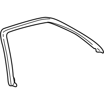 GM 25881538 Weatherstrip Assembly, Rear Side Door Window Inner