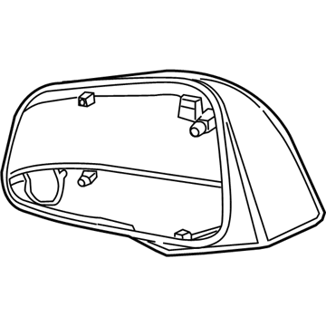 GM 42492885 Cover, Outside Rear View Mirror Housing Upper *Service Primer