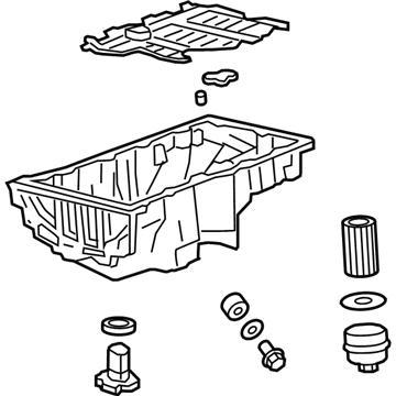 GM 55596705 Pan Assembly, Oil (W/Engine Oil Level Sensor)